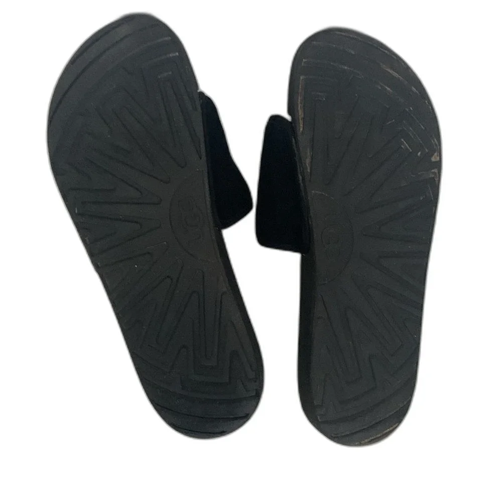 UGG Unisex Kids Black Slide Slip-On Beach Sandal Youth Size 6